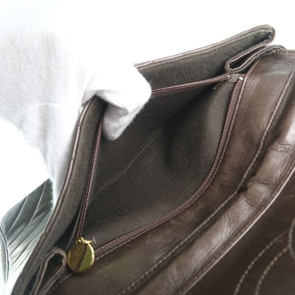 Chanel Chain Shoulder Bag Lambskin Black Gold Metal Fittings Black - Picture 9 of 11